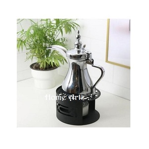 Calentador de Dallah de té de hierro de primera calidad, forma redonda, tamaño personalizado, calentador Dallah para accesorios de cocina - Product Image 5