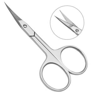 Ciseaux de manucure droitier en gros d'usine outils d'ongles uniques durables à faible quantité minimale de commande cuticule pointue en acier inoxydable incurvée - Product Image 6