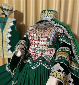 Vêtements traditionnels faits à la main robe afghane haute qualité meilleur matériel afghan Vintage femmes robes 0597 - Product Image 6