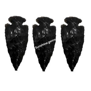 Puntas de Flecha de Obsidiana Negra de 2.5 Pulgadas, Cristales Naturales para Feng Shui, Reiki y Artesanía de Sanación, Venta al por Mayor - Product Image 3