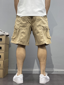 Pantalones cortos deportivos Cargo para hombre, estilo de herramientas americanas, patrón sólido, informales, multibolsillos, transpirables, de verano, diseño medio, envío DDP - Product Image 3