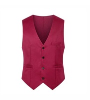 Uniforme de personnel féminin personnalisé gilet de garde du corps de serveur formel pour hôtel et restaurant tissu imperméable avec décoration de bouton