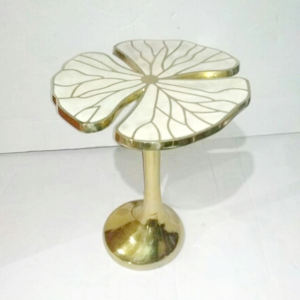 Mesa lateral y central de metal de aluminio de forma única y diseño moderno para sala de estar, dormitorio y hotel - Product Image 2