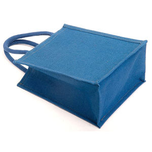 Grand sac fourre-tout en jute imprimé avec poignées larges et côtés structurés, prise en main confortable pour un usage quotidien et des cadeaux d'entreprise - Product Image 1