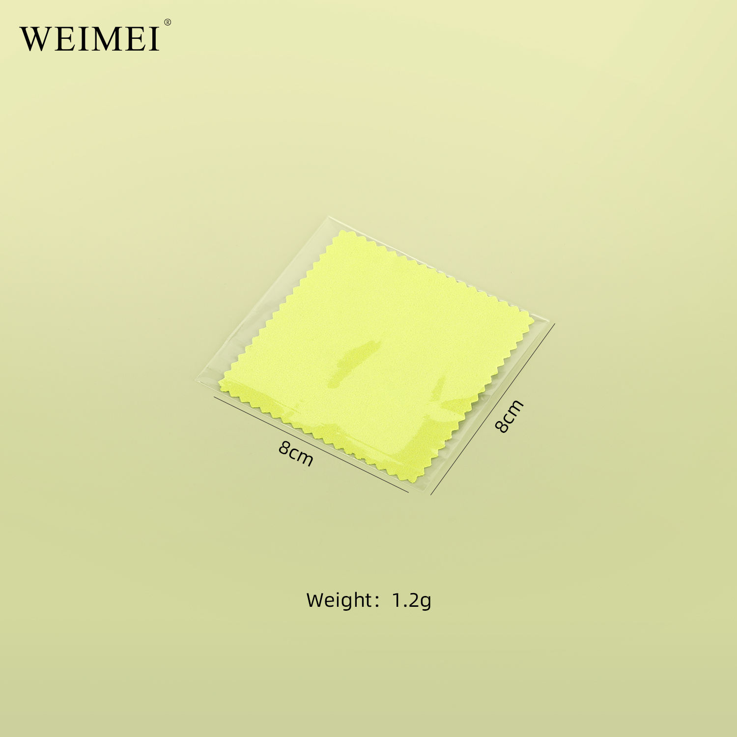 Tissu de polissage argenté