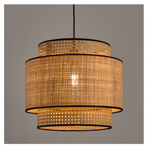 Luz colgante moderna personalizable, lámpara de bambú tejida a mano, elegante, minimalista, ecológica, ligera, para interiores, cubre Vietnam - Product Image 5