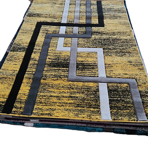 Tapis de chambre à coucher de style moderne, fabriqué à la machine, en polypropylène tissé, résistant aux taches, à poils longs, tapis turc Gaziantep Turquie, pour la maison - Product Image 1