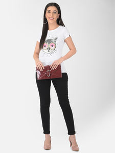 T-shirt à manches courtes Y2K personnalisé de haute qualité, haut court pour femmes, style décontracté imprimé directement de l'usine avec logo - Product Image 2