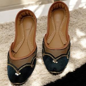 Ladies <b>Khussa</b> Custom Design Mirror <b>Khussa</b> Stones for Women With Customized Handmade Embroidered Indian Pakistani <b>Khussa</b> Jutti - Product Image 5