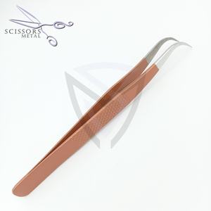 Pinzas Profesionales de Precisión para Aislamiento de Pestañas con Punta de Fibra y Agarre de Diamante Multicolor Personalizadas, 14cm - Product Image 2