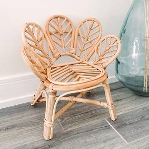 Top rated baby accessories <b>rattan</b> kid <b>chairs</b> small size woven <b>flower</b> seater <b>chair</b> for children - Product Image 1