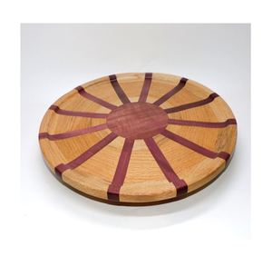 Hot Sale Natural <b>Wood</b> Round Two Tier Lazy Susan <b>Turntable</b> Design for Kitchen Pantry Ware Design Piece - Product Image 2