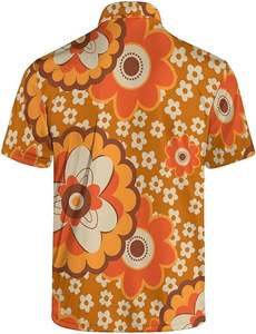 Vente en gros OEM Polo T-shirts pour hommes Sublimation imprimé logo personnalisé haute qualité séchage rapide Slim Fit Polo pour hommes - Product Image 2