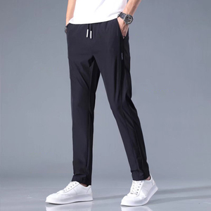 Pantalons de jogging pour homme, coupe régulière, doublure en polaire, séchage rapide, imperméable, respirant, entraînement physique, pantalon de survêtement avec poches, décontracté - Product Image 1