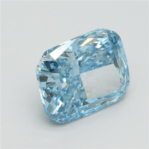 Diamant de laboratoire bleu vif fantaisie, taille ovale, forme fantaisie, couleur rose, avec perçage laser, certifié IGI DD - Product Image 4