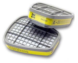 Filtre de protection respiratoire de haute qualité 3M 6003 pour les particules de poussière, les vapeurs organiques et les gaz acides, fabriqué aux États-Unis - Product Image 2