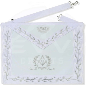 Fabricant professionnel d'aprons maçonniques, broderie personnalisée en fil de soie, insignes légers avec épingle de sécurité - Product Image 1