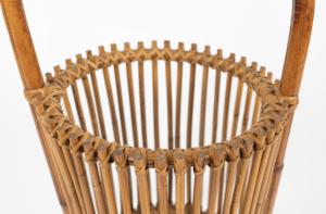 Support de parapluie en rotin fait à la main, panier à parapluie en osier avec poignée, rangement naturel, décoration d'entrée de maison, fabriqué au Vietnam - Product Image 4