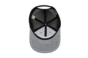 Casquette Trucker en Maille Confortable à 6 Panneaux avec Logo en Cuir Personnalisé, Style Urbain Décontracté pour l'Extérieur, Fabriquée en Usine au Vietnam - Product Image 6