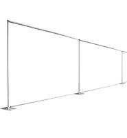 Kit de diviseur mural pour salle de tuyau et draperie (mur temporaire de 50 pieds de large) écran en aluminium design écran de salle cloison pliante intérieure