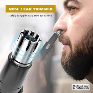 Recortador de Cejas y Vello Nasal 2 en 1 de Doble Cara para Hombre, Modelo 3023805, con Batería de Litio y Construcción Metálica Resistente - Product Image 3
