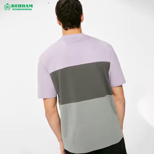 T-shirt d'été pour homme personnalisable, coupe ample, respirant, tissu 180 grammes, motif imprimé, tenue décontractée, design vierge, col rond - Product Image 3