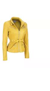 Wholesale 2024 Women's Vintage Long Sleeve Casual Jacket <b>Zipper</b> Fly Stand Collar New Winter Fashion Outerwear Leather Style - Product Image 3