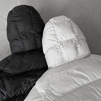 Veste matelassée réversible personnalisée de haute qualité 100% en duvet pour homme, grande taille, imperméable, respirante, écologique, style hip-hop