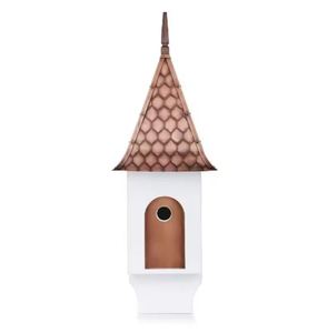 Maison d'oiseau au design élégant et contemporain en forme de cabane suspendue en métal Maisons uniques modernes Produit d'occasion d'anniversaire de vente chaude - Product Image 4