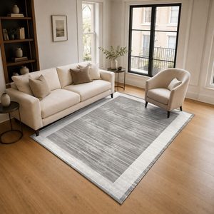 <b>RUGS</b> DEPOT LXDP-0903 Wholesale Grey Silver Designer Pattern Digital Printed Machine Washable Chenille Area <b>Rug</b> <b>Non</b> <b>Slip</b> - Product Image 2
