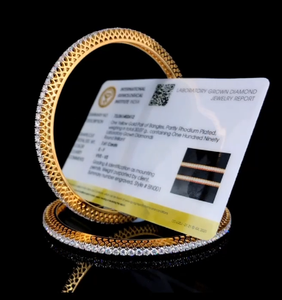 Nouvel arrivage Bracelet de luxe inspiré des diamants de laboratoire en or 14k pour femmes Bracelet de designer certifié IGI - Product Image 3