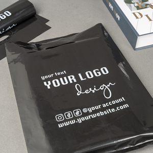 Bolsas de compras ecológicas HDPE troqueladas plegables de lujo con logotipo personalizado reutilizable con mango hasta la mano - Product Image 5