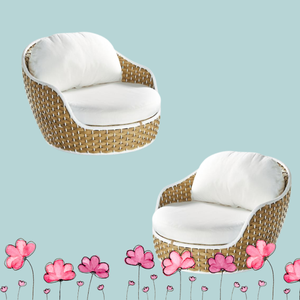 โซฟาหวายสานเดี่ยวเฟอร์นิเจอร์กลางแจ้งเรียบง่ายทันสมัยผลิตจากโรงงานในประเทศอินโดนีเซีย - Product Image 3