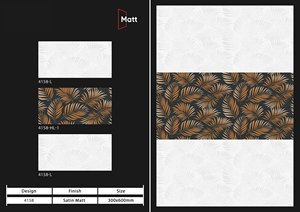 Azulejos de pared Premium de 300X600mm, cerámica, mármol, cocina, baño, paredes interiores, inodoros, uso de baldosas de cerámica - Product Image 4