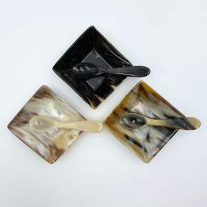 GOOD CRAFT BOL EN CORNE FAIT À LA MAIN SALADE Bol de service Fabricant en gros Nouveau design Bols à salade en corne de buffle finis à la main - Product Image 1