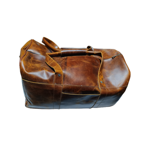 Vintage Leather Duffle <b>Bag</b> Handmade Travel Weekender Gym Luggage with Handles Spacious <b>Overnight</b> Carry <b>Bag</b> for Men Business - Product Image 1