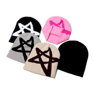 Custom Big Logo Thick Y2k <b>Men</b> Beanies No Cuff Jacquard Letter Acrylic Skull Unisex <b>Cap</b> Beanie - Product Image 5