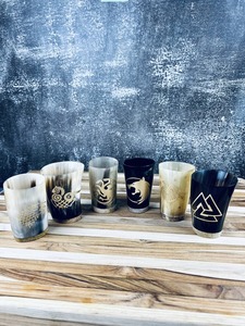 Soporte de Cuerno para Beber, Hecho a Mano, Rústico, de Material Orgánico Pulido, Ecológico, con Tacto Animal Real, Personalizable, Decoración Moderna para el Hogar - Product Image 6