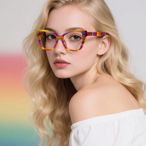 Pabrik Kacamata <span class=keywords><strong>Cat</strong></span> Eye Asetat OEM ODM, Pemasok Langsung, Bingkai Optik Full Rim untuk Wanita dengan Berbagai Pilihan Warna - Product Image 1