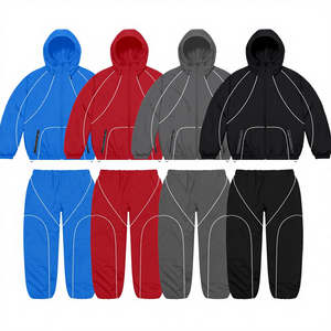 ชุดวอร์มผู้ชายแบบพิมพ์ลาย แขนยาว เสื้อแจ็คเก็ต กางเกงขายาว แห้งเร็ว ระบายอากาศได้ดี ผลิตจากไนลอน 100% รับผลิตตามแบบ สั่งซื้อจำนวนมากได้ ชุด 2 ชิ้น แบบ OEM - Product Image 4