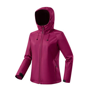 Veste imperméable personnalisable à coque souple, veste à capuche, résistante à l'usure et aux rayures, avec doublure en polaire ajoutée - Product Image 1