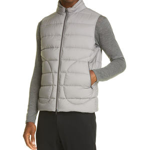 Quality Winter Puffer <b>Vest</b> for <b>Men</b> Plus Size Large Capacity Thicken Outdoor <b>Fleece</b> Down-Filled With Pocket Print Decoration - Product Image 4