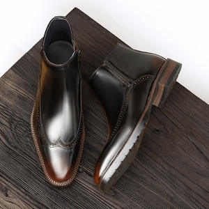 Chaussures Oxford en cuir de vachette pleine fleur avec talon amorti et design antidérapant, chaussures habillées pour hommes, chaussures en cuir - Product Image 2