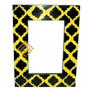 Cadre Photo en bois de résine artisanal indien de haute qualité meilleur vente en gros prix conception d'os de corne produit sur mesure - Product Image 3