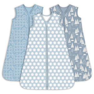 Sacco Nanna per Neonati e Bambini Senza Maniche con Cerniera a 2 Vie 100% Cotone - Product Image 1