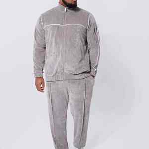 Chándal de terciopelo de calidad superior para hombre, conjunto de invierno con capucha y pantalones de chándal, las mejores características, chándal de terciopelo único Unisex para hombre - Product Image 1