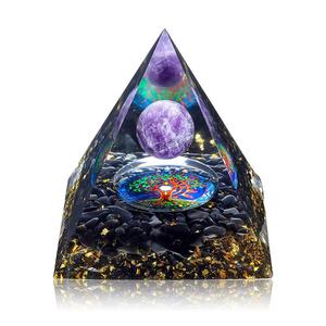 宝石OEMサプライヤーと輸出業者から作られた高品質7-Chakra Orgoneエネルギーピラミッド風水スタイル