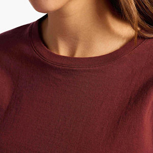 Camisetas de Manga Larga Personalizadas para Mujer, Ecológicas, 100% Algodón, Antiarrugas, de Secado Rápido, para Fitness, Deportes, Gimnasio, Estilo Vintage, Lisas - Product Image 5