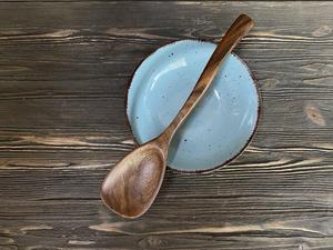 Cuchara de Madera Clásica Hecha a Mano, Utensilio de Cocina de Madera Natural para Mezclar y Servir, Ecológico, 10 ml, Herramienta de Cocina, Utensilios para el Hogar - Product Image 3