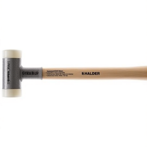 Supercraft Soft-Faced <b>Hammer</b> 305mm Length 25mm Head Diameter Hickory Recoil-Free Hard Nylon White HALDER - Product Image 3
